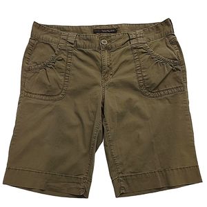CALVIN Klein Jeans Olive Green Bermuda Shorts size 14